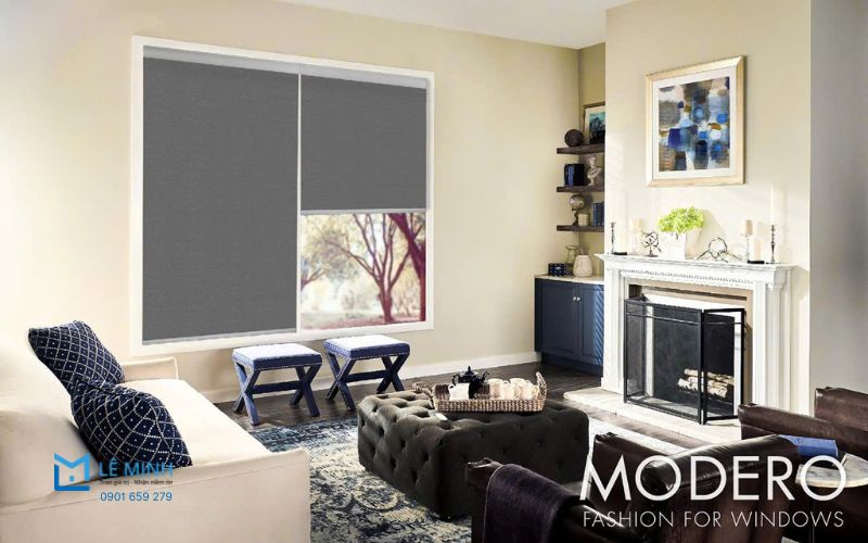 Rèm cửa cuốn là gì trong không gian phòng khách hiện đại, giúp che nắng và tăng tính thẩm mỹ