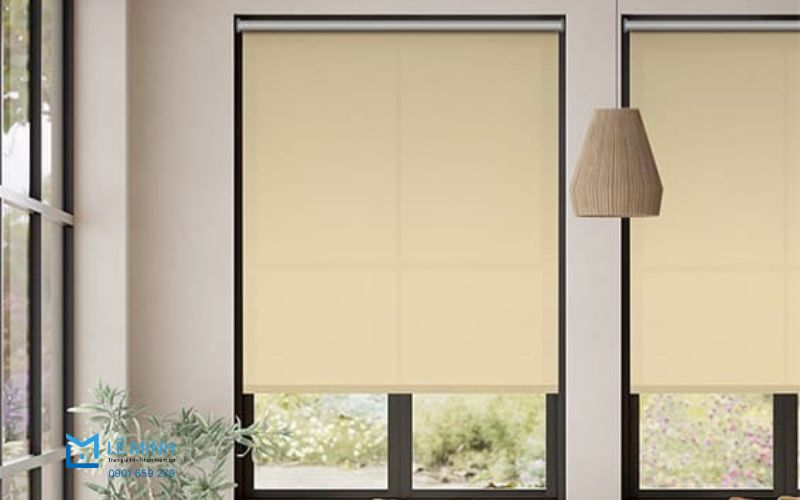 Rèm sáo cuốn Hàn Quốc – Mã Sunscreen CA dạng lưới screen, lấy sáng tự nhiên, giảm chói và cản tia UV hiệu quả, phù hợp căn hộ và văn phòng hiện đại.