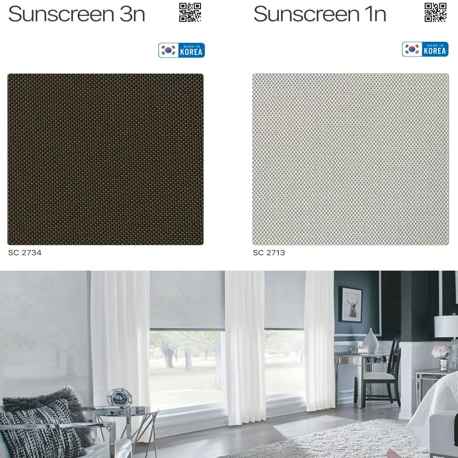 Thông tin về mẫu rèm cuốn hãng Modero - Mã Sunscreen