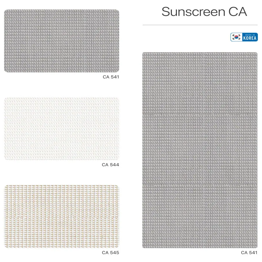 hình ảnh về bảng màu cho mẫu rèm sáo cuốn hãng Modero - Mã Sunscreen