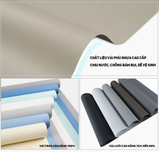 Ưu điểm nổi bật của rèm cuốn trơn màu be chống nắng mã SQ 11