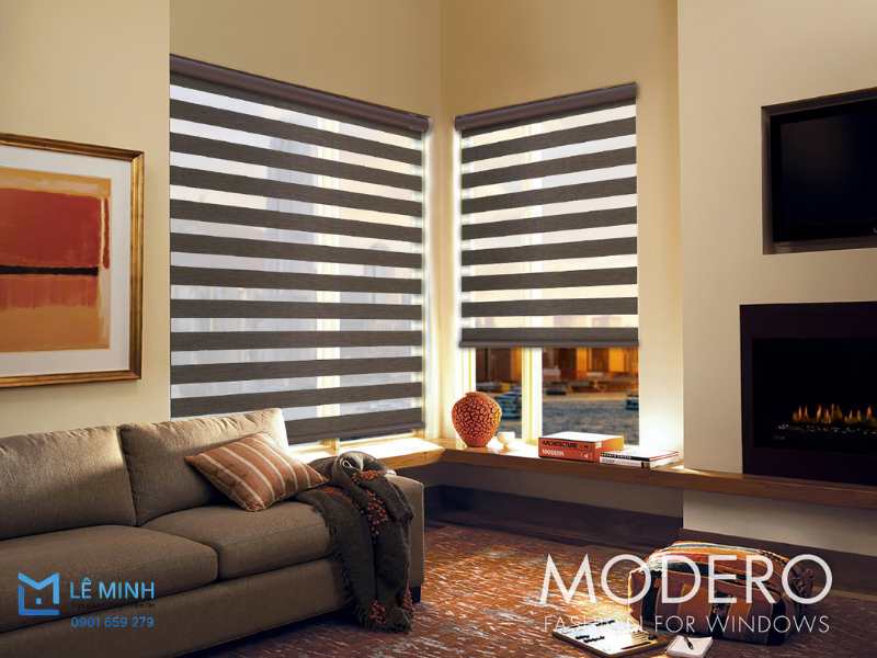 Chất liệu rèm cầu vồng Hàn Quốc Modero cao cấp, bền màu, chống tia UV hiệu quả lâu dài