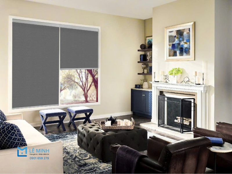 Rèm cuốn Star Blinds lựa chọn sang trọng cho phòng khách