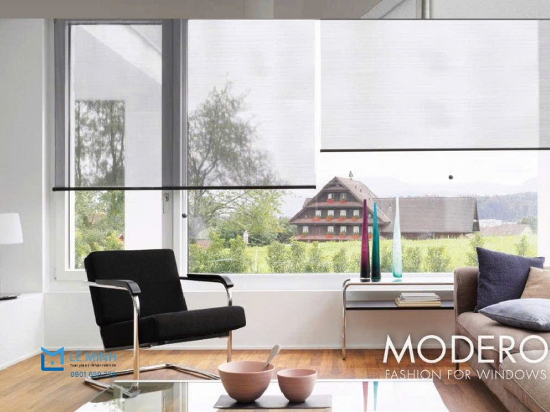Mẫu rèm cuốn Modero Hàn Quốc cao cấp với chất liệu bền đẹp